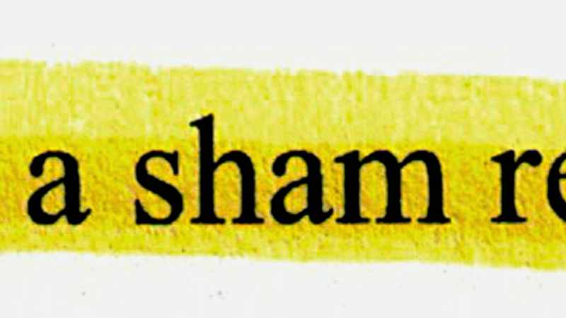 A sham. Betrayed and deceived