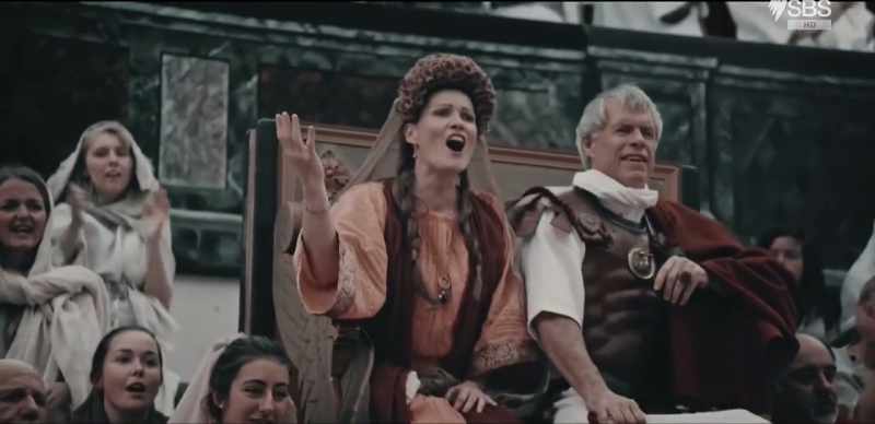 A shape which also allowed the entire audience to see