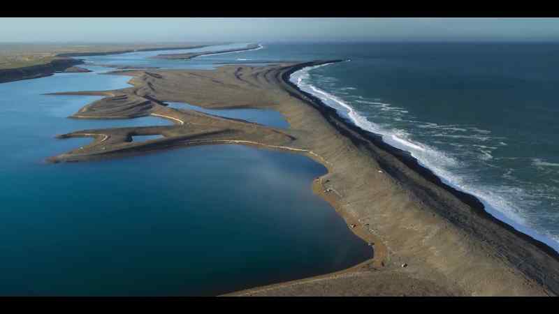 A sheltered lagoon