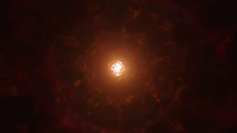 A star without even enough energy left to warm her surviving children