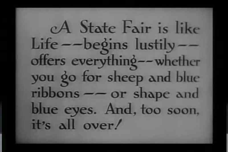 A state fair is like life... it starts off lively