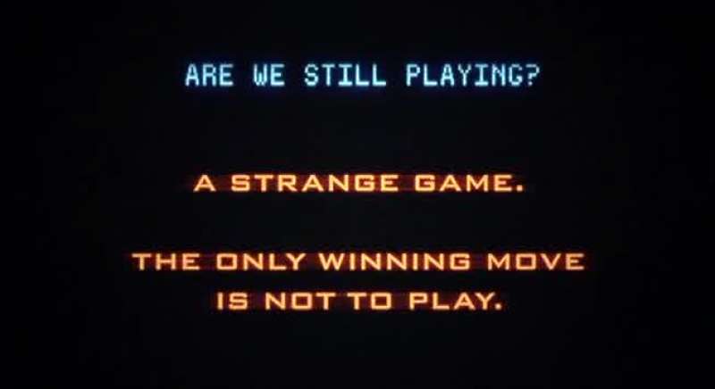 A strange game