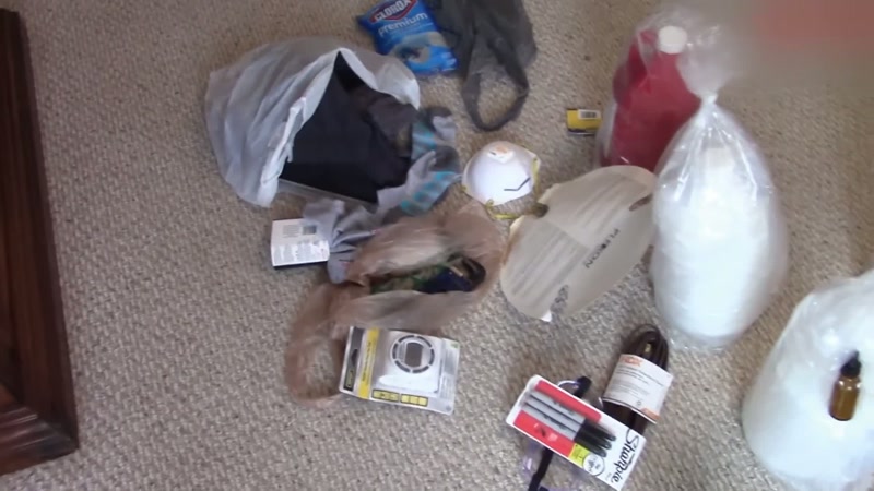 A suspicious mixture of recently bought items