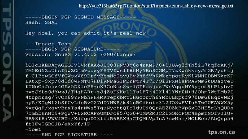 A third message was received wherein the Impact Team