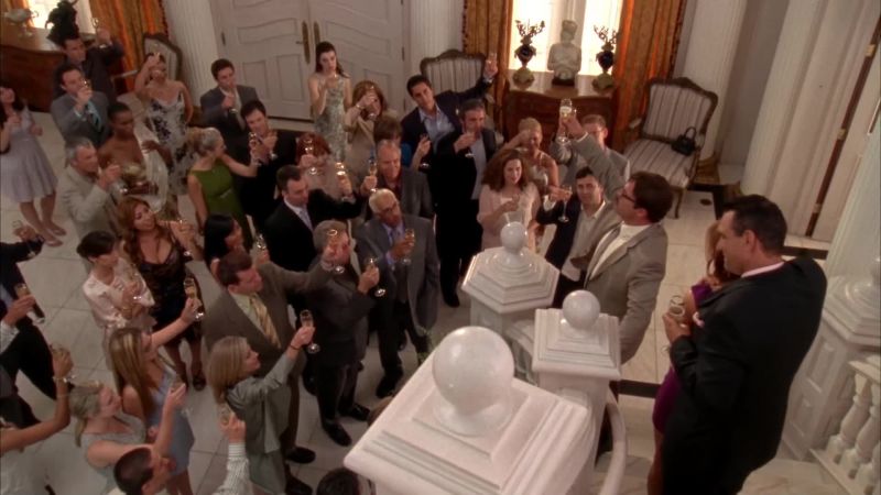A toast... to Karl and Carina