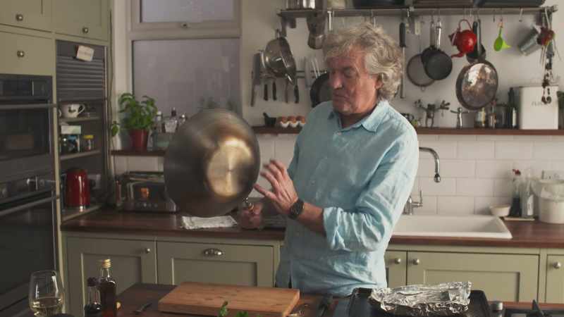 A traditional wok is actually curved on the bottom