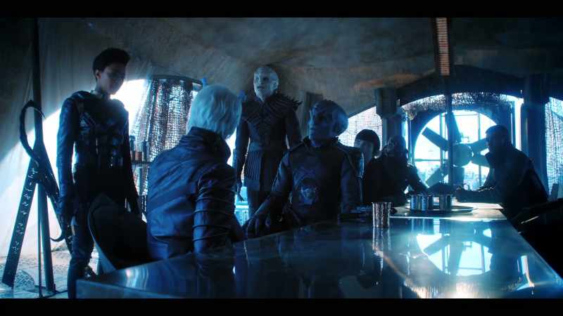 A willful Andorian looks to you