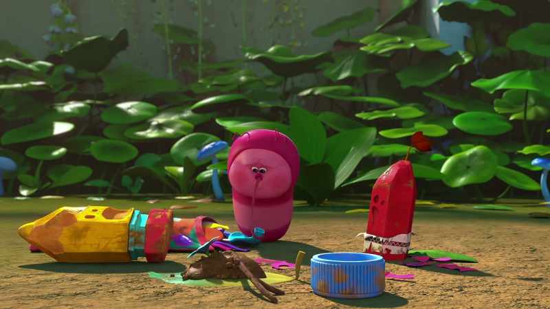 Aah! - [balloon explodes]