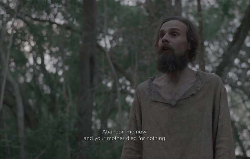 Abandon me now, and your mother died for nothing