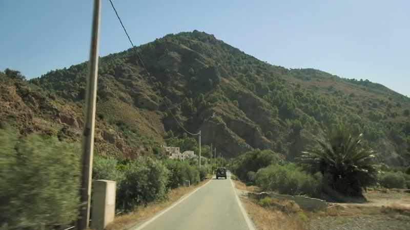 About one hour's drive south of Granada