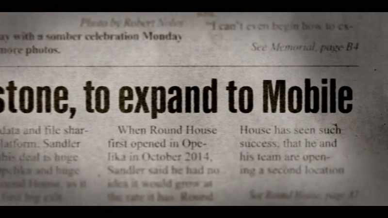 About this time, he starts the second Round House