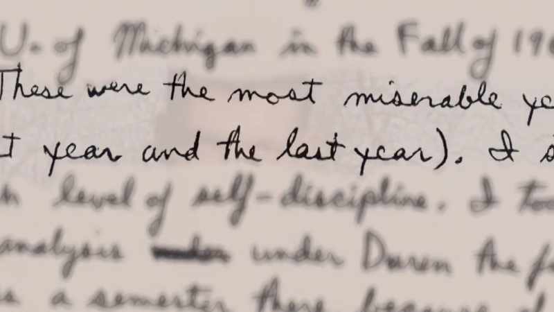 According to his diary