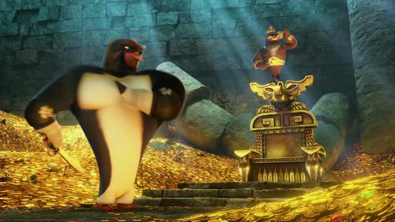 According to the conch, the penguins on this island