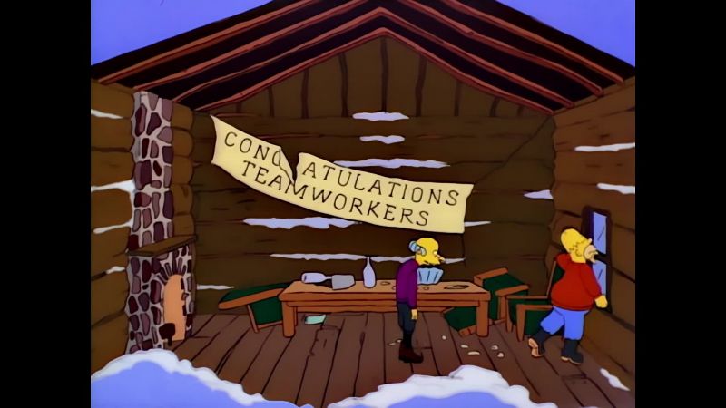 According to the map, the cabin should be right here