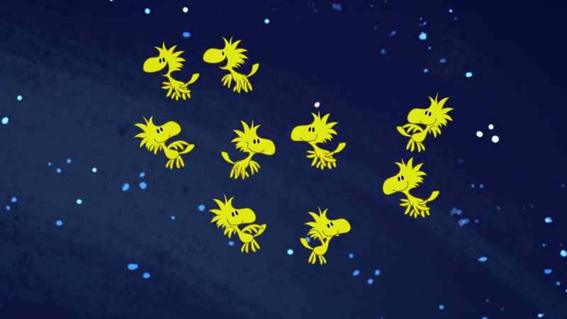 Actually that's... No, wait. That really is a flock of birds
