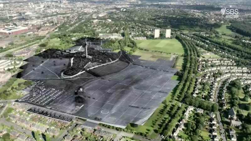 Aerial photographers captured the Park's dramatic transformation