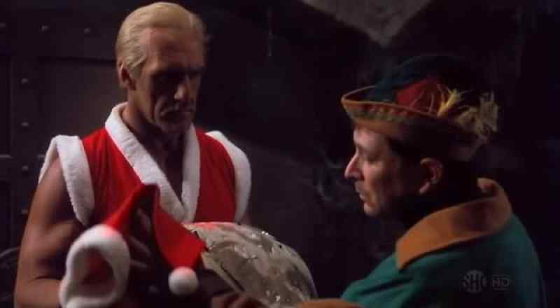 Afraid of heights, Santa?