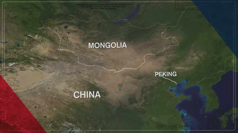 After Andrews party passes through Peking