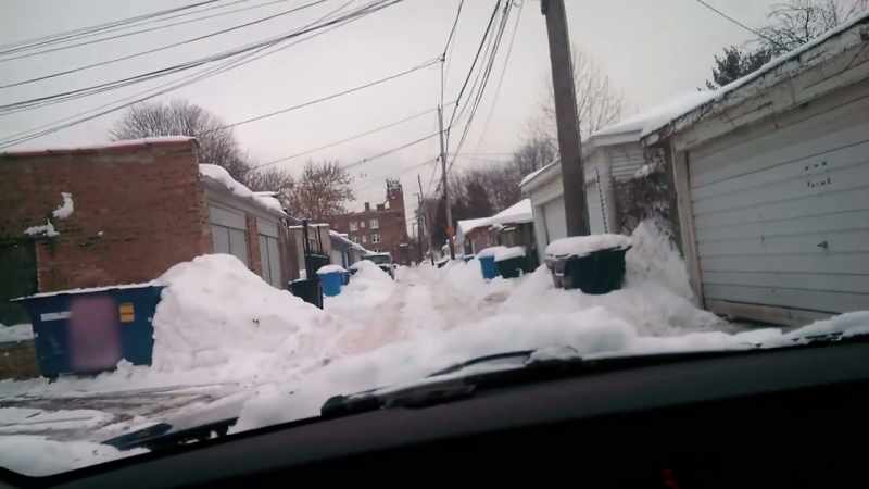 �After clearing his car