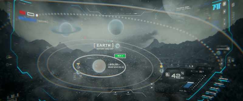 After departing Earth