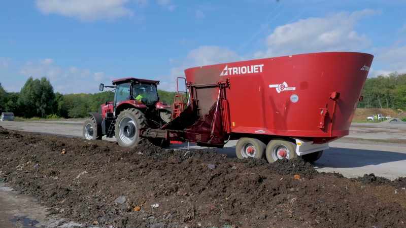 After it's composted, we take