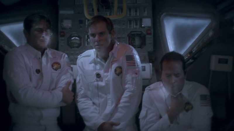 After just a day and half inside the LEM, warning lights begin to pulse