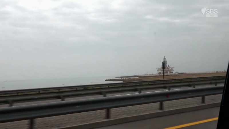 After miles of empty horizon