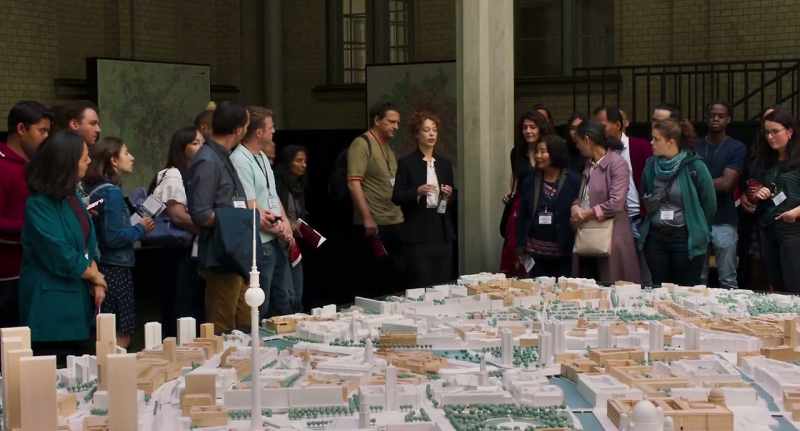 After reunification in 1990, construction efforts were focused