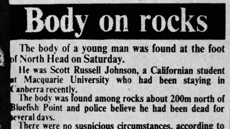 After Scott's death, there was a really tiny two-inch story