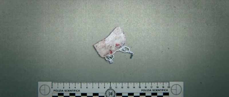 After some time, we found that Meredith's bra clasp