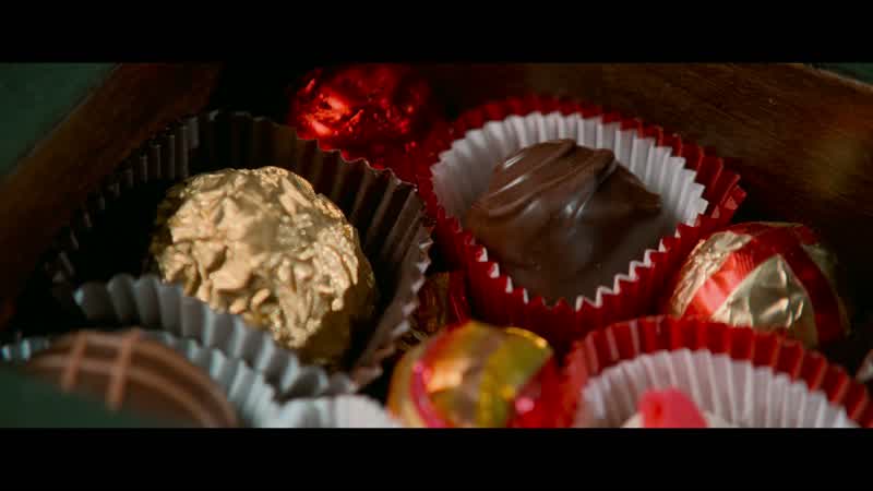 After supper, he'd take a chocolate and cut it in haIf