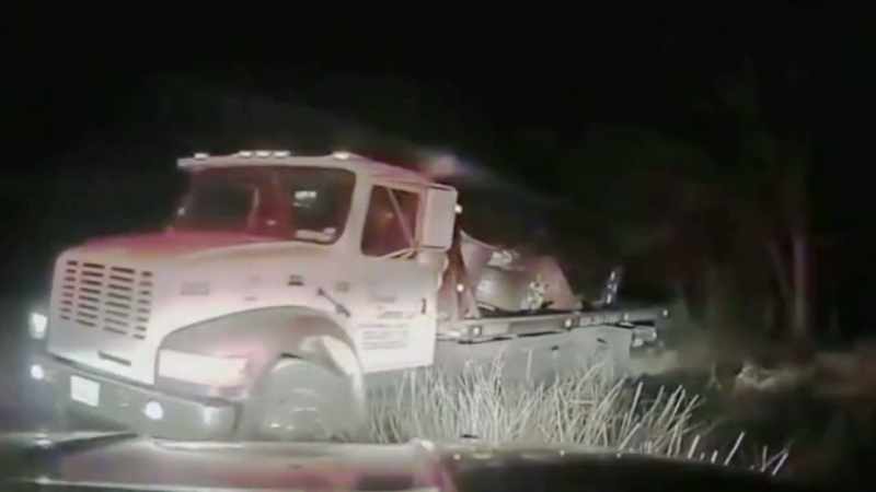 After they had towed his car