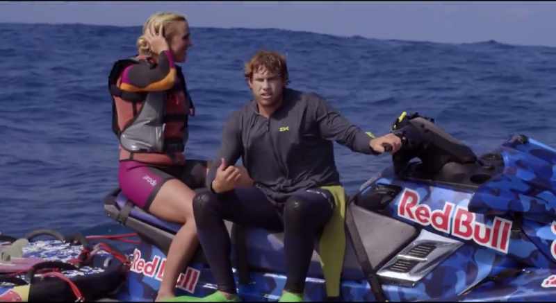 After that whole situation, she just paddled straight out