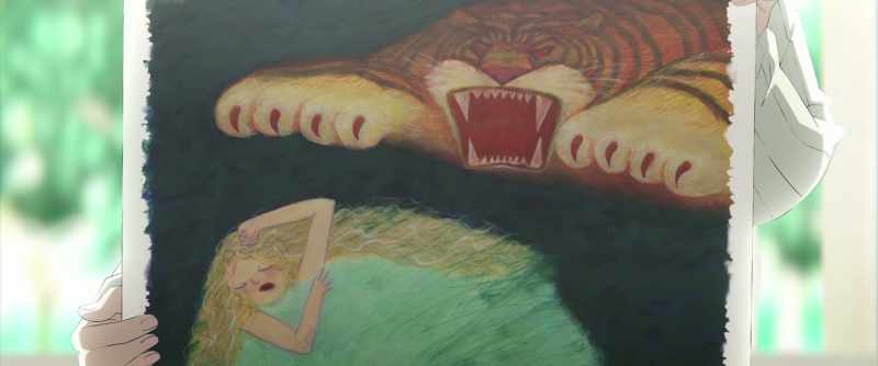 Again, a ferocious tiger appeared before her