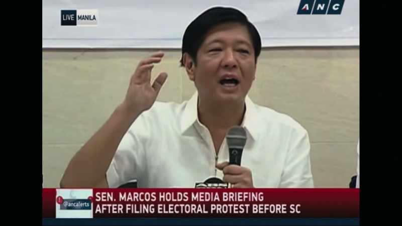 Against, uh, Leni Robredo
