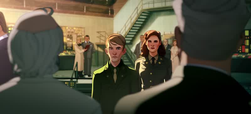 Agent Carter, wouldn't you be more comfortable in the booth?