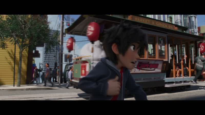 Ah! - Baymax! - MAN 1: Hey! MAN 2: Watch it!