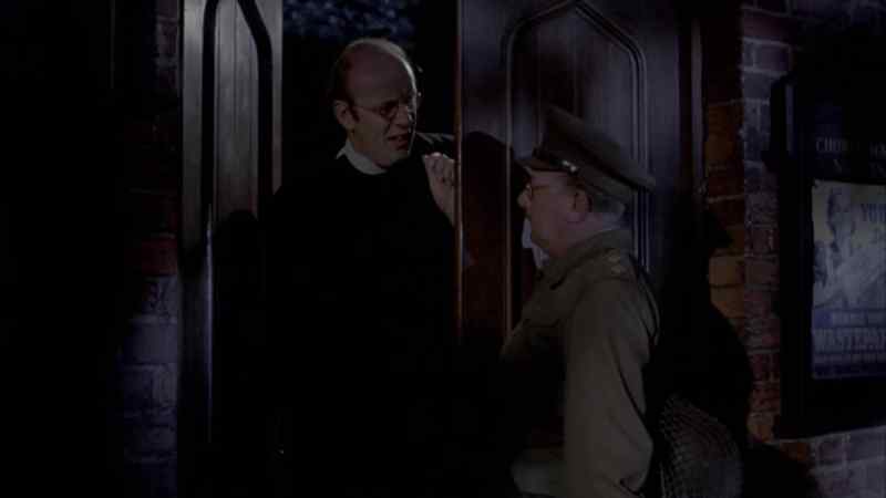 Ah, good evening, vicar. You can't come in