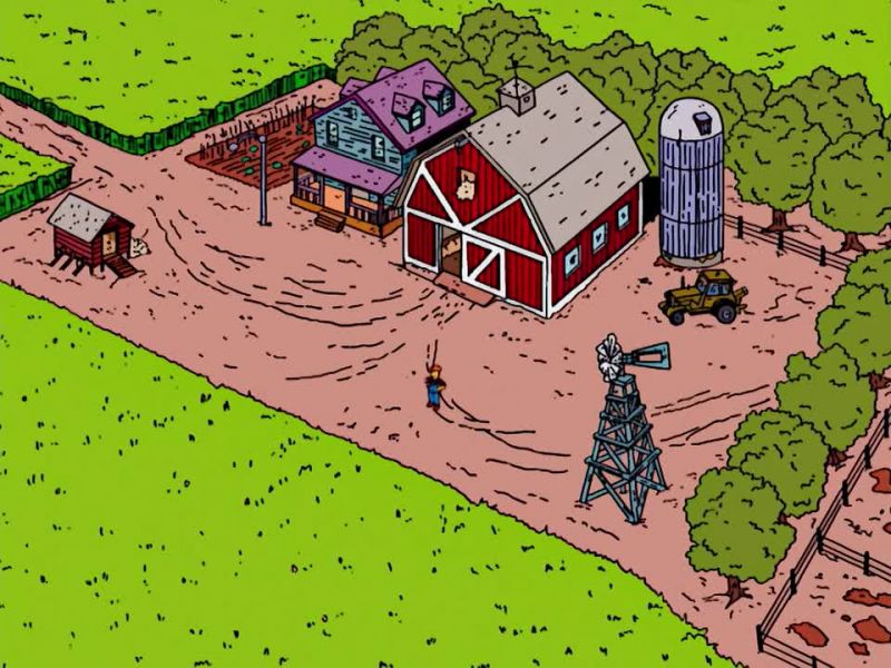 Ah, look at that corn. Old Gil's hard work is finally paying off