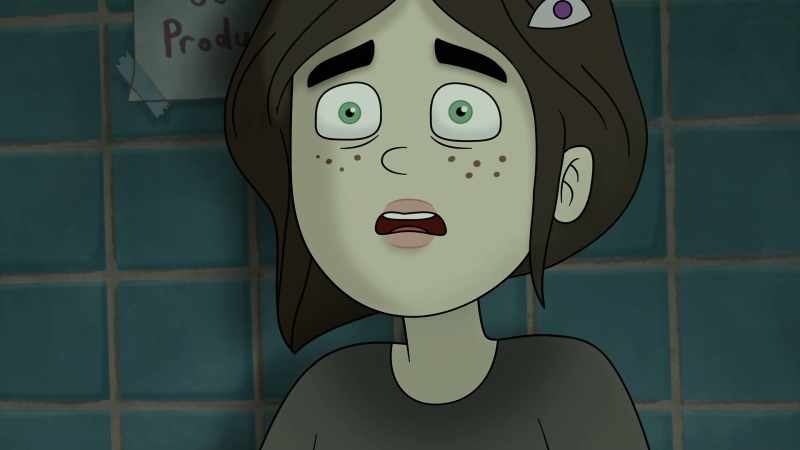 Ah! - Oh, it's a freaky new girl
