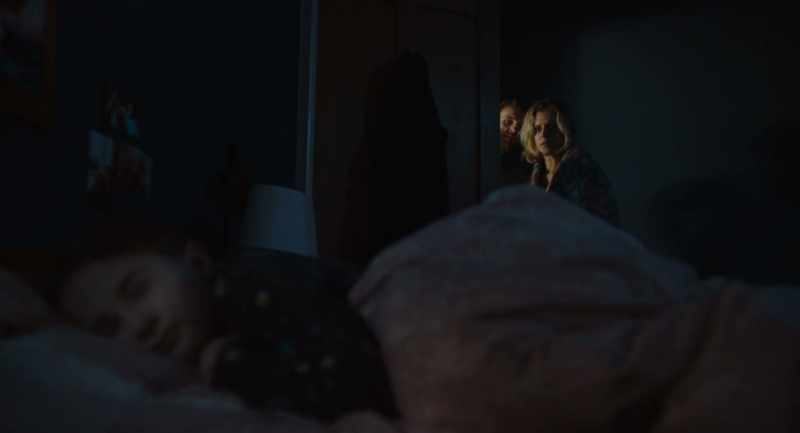 Ah. She's sleeping. Come on