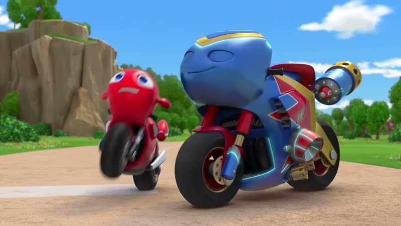 Ah-yah! With his sidekick by his side!