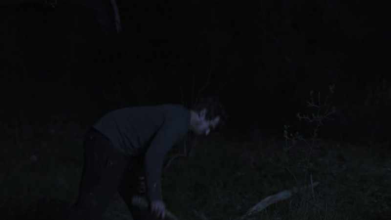 (AJ grunting) (branch thudding)