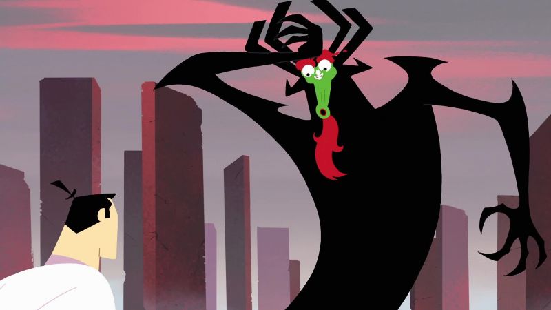 (AKU LAUGHING MANIACALLY)