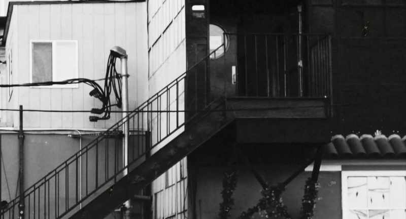 ALAN: Going up to the Backlot, the steps were lined by