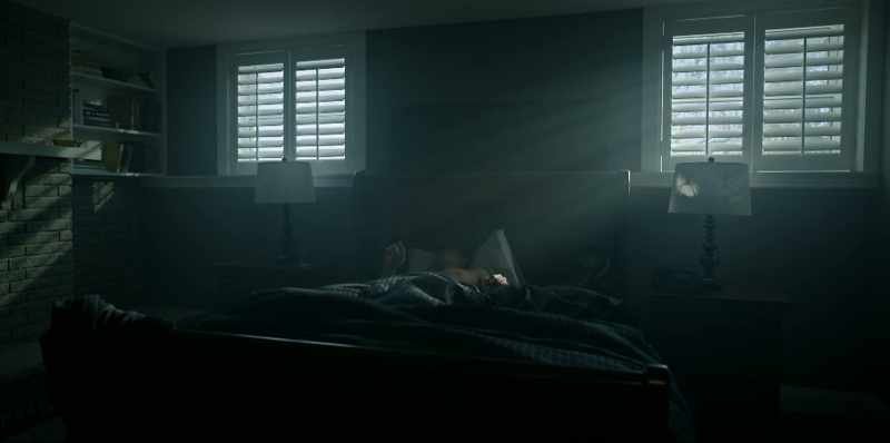 [ Alarm beeping ]