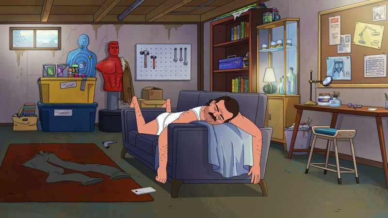 [alarm beeping]