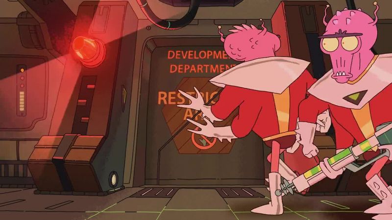 [ alarm blaring ]
