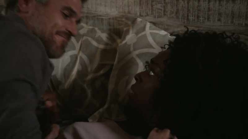 [alarm clock ringing]