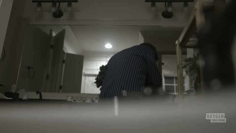 Alex barely makes it to the bathroom before he collapses